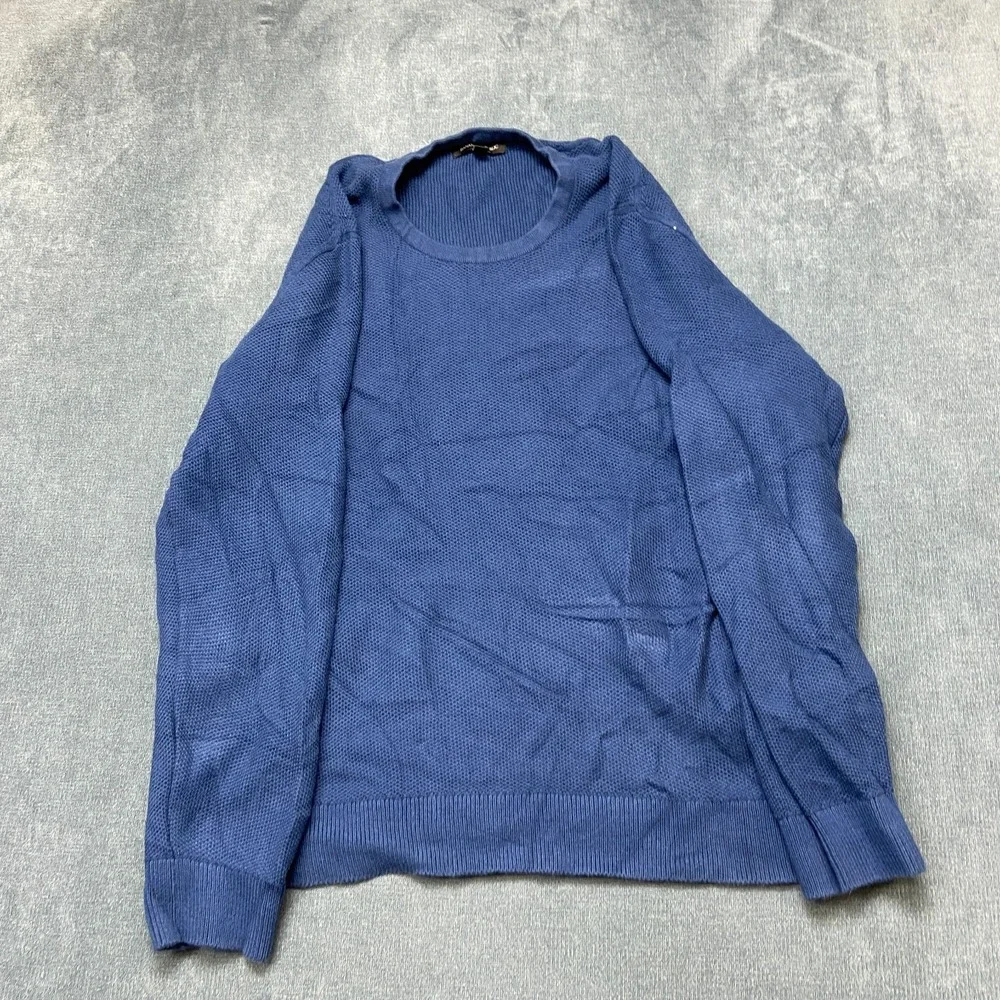 Banana Republic Sweater Men 2XL Blue Texture Knit Comfort Minimalist Casual Wear